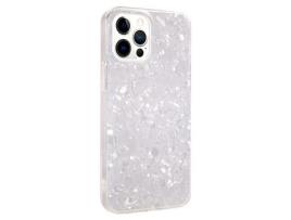 Capa TPU + acrílico IPAKY , à prova de choque branco para iPhone 13 Pro 6.1