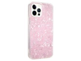 Capa TPU + acrílico IPAKY , à prova de choque rosa para iPhone 13 Pro 6.1