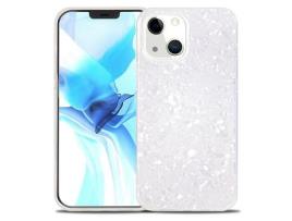 Capa TPU + acrílico IPAKY , à prova de choque branco para iPhone 13 6.1