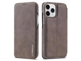 Capa PU LC.IMEEKE com suporte e porta-cartões, auto-absorvido, estilo café vintage para iPhone 13 Pro Max 6.7