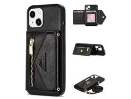 Capa PU N.BEKUS preto para iPhone 13 mini 5.4