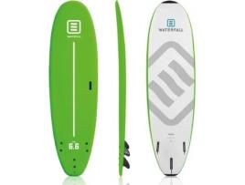 Prancha de Surf Softtop Waterfall Rise 6'' Com 3 Stringers Um Leash E 3 Quilhas (Verde)