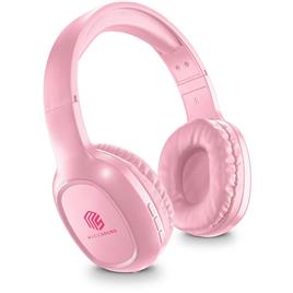 MUSIC SOUND Auscultadores Over-Ear Basic, Bluetooth, com Microfone, Preto e Rosa