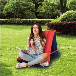 WEHNCKE Cadeira/colchão insuflável 175x54 cm vermelho e azul