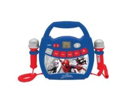 Alto-Falante Bluetooth com Efeitos de Luzes e Dois Microfones Spider Man
