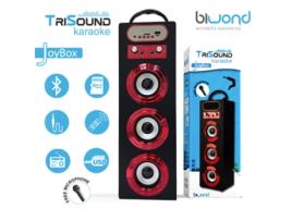 Coluna Biwond oybox Trisound Bluetooth Mando Ir Radio Tarjeta Micro Sd Usb