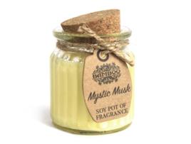 Pote de Vela de Cera de Soja- Almíscar Místico 7X5X5 Cm