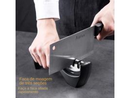 Ferramenta de afiação rápida para uso doméstico e na cozinha