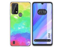 Capa para Blackview A50 TUMUNDOSMARTPHONE Desenhos Anti golpes Aquarela 03 Multicor