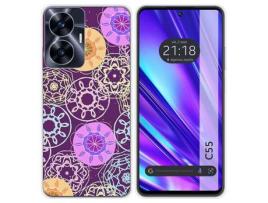 Capa para Realme C55 TUMUNDOSMARTPHONE Desenhos Radial Multicor