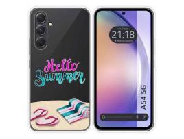 Capa para Samsung Galaxy A54 5G TUMUNDOSMARTPHONE Desenhos Transparente Summer Multicor
