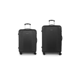 Conjunto de 2 Malas de Viagem GABOL Média e Grande Expansíveis Balance XP rígidas Cinzento (77x55x33 cm - 180 L)