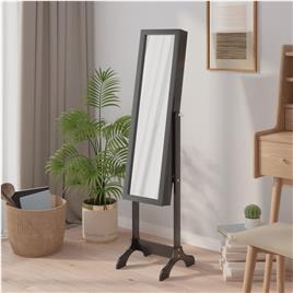 vidaXL Espelho de pé 34x37x146 cm preto