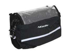 Saco de Guiador de Bicicleta com Fecho de Clip 25.8-31.8 com Leitor de Cartões e Fita Reflectora Newton N1 24,5 X 17 X 14 Cm
