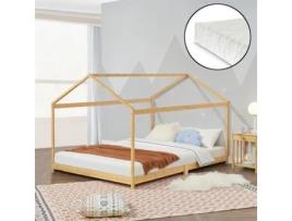 Cama Infantil [EN.CASA] (205 x 146 x 133,5 cm - Bambu - Castanho )