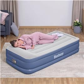 Bestway Colchão insuflável Tritech 1 pessoa 191x97x46 cm azul/cinzento