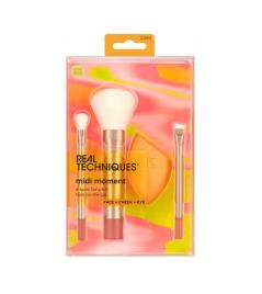 Real Techniques - Conjunto de pincéis Midi Moment + esponja