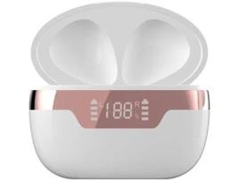  - Auriculares Bluetooth True Wireless ENKERS 5.2 com Caixa de Carregamento Mini Usb-C Sport com Mic