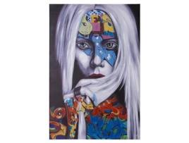 Quadro DRW Tela e Madeira (80x3x120cm)