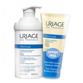 URIAGE XEMOSE CREME EMOLIENTE 400ML + OFERTA XEMOSE OLEO LAVANTE APAZIGUANTE 200ML