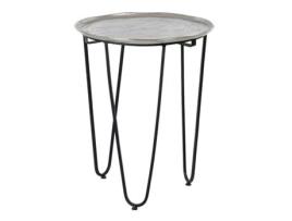 Mesa de apoio Alumínio Ferro 40 x 40 x 51 cm BIGBUY HOME