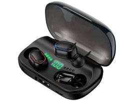 - Auriculares Bluetooth True Wireless ENKERS 5.0 com Estojo de Carregamento Sem Fio Estéreo Tws na Orelha com Microfone