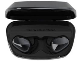  - Auriculares Bluetooth True Wireless ENKERS Desportivos 5.0 com Graves Sólidos Caixa de Carregamento Sem Fi