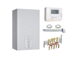 Caldera de Gas de Condensación Urbia Green Chaffoteaux 25 Kw Completa Tubo de Humos + Toma de Corriente + Protector Con Termostato Por Cable
