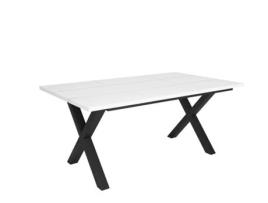 Mesa de Refeição SKRAUT HOME Tetrix 8 Lugares (Branco - Melamina - 167 x 90 x 75 cm)