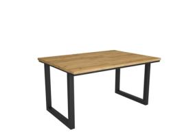 Mesa de Refeição SKRAUT HOME Tetrix 6 Lugares (Carvalho - Melamina - 140 x 90 x 75 cm)