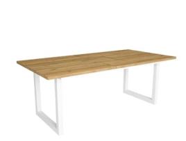 Mesa de Refeição SKRAUT HOME Tetrix 10 Lugares (Carvalho - Melamina - 194 x 90 x 75 cm)