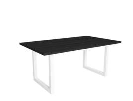 Mesa de Refeição SKRAUT HOME Tetrix 8 Lugares (Preto - Melamina - 167 x 90 x 75 cm)