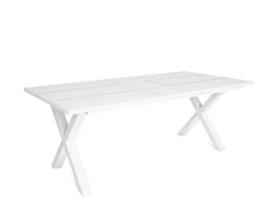 Mesa de Refeição SKRAUT HOME Tetrix 10 Lugares (Branco - Melamina - 194 x 90 x 75 cm)