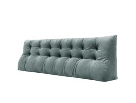 Almofada VERCART Veludo 25 x200 x55 cm Cinzento