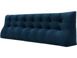 Almofada VERCART Veludo 25 x200 x55 cm Azul