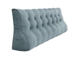 Almofada VERCART de Linho 25 x200 x55 cm Cinzento