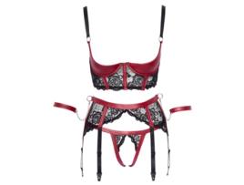 Set de Ligas Shelf COTTELLI BONDAGE (XL - Vermelho)