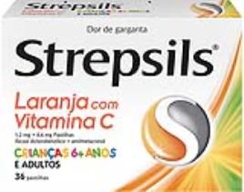 Pst Laranja com Vitamina C 1.2mg+0.6mg 36