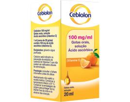 Cebiolon solução oral 100 mg/ml - frasco conta-gotas com 20 ml