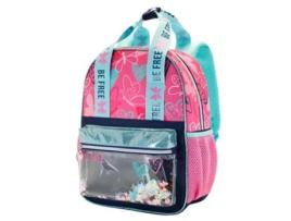 Mochila OH MY POP! Oh My Pop! Be Free Glitter Pequena Rosa