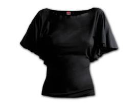 T-shirt Gothic Elegance  SPIRAL (XL - Viscose - Preto)