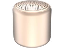 Coluna YESFIT Bluetooth Pequeno Redondo (JS-D-215 - Dourado)