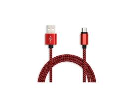 Cabo WIRBOO USB para Micro USB W606 Vermelho 2,5 M