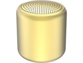Coluna YESFIT Bluetooth Pequeno Redondo (JS-D-217 - Amarelo)