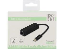 Deltaco Usbc-Giga Cartão de Rede Ethernet 1000 Mbit/S