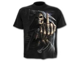 T-shirt Bone Finger  SPIRAL (L - Algod?o - Preto)