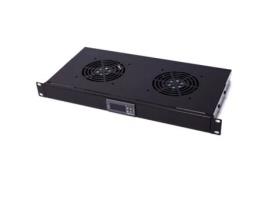 Kit de ventilação com termostato para armário de rack de 19 com 2 ventoinhas de 120mm  RACKMATIC