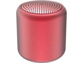 Coluna YESFIT Bluetooth Pequeno Redondo (JS-D-216 - Vermelho)