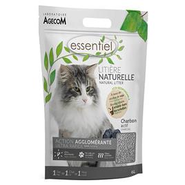 Essentiel Natural Areia com carvão ativado - Pack económico: 2 x 6 l