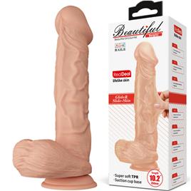 BELO ENCONTRO BERGRISI DILDO REALÍSTICO E FLEXÍVEL 26 CM - CARNE